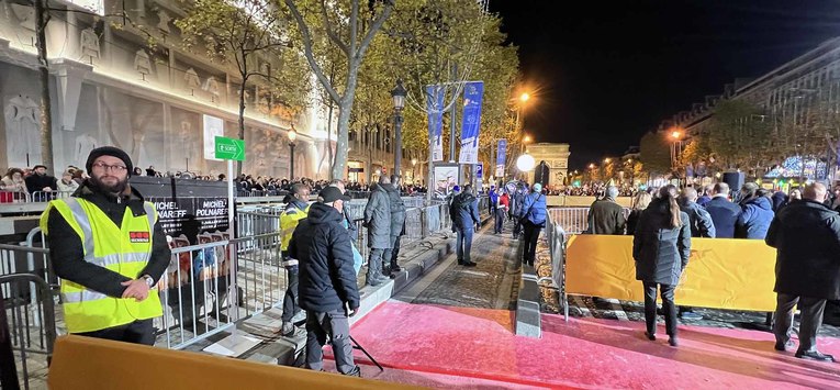 Sixième illumination de Noël des Champs‑Elysées pour Securitas